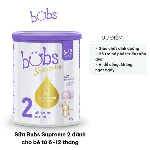 Sữa Bubs Supreme có gì đặc biệt?